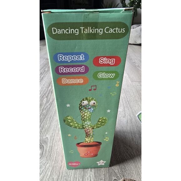 Dancing Cactus Plush Toy Lighted Electronic Recording Shake With Song Funny - Picture 6 of 16